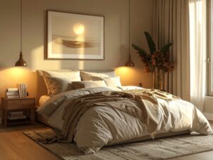pościel w aranżacji sypialni